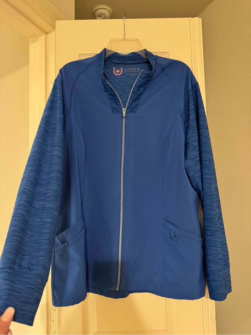 Urbane Royal Blue Full-Zip Scrub Jacket